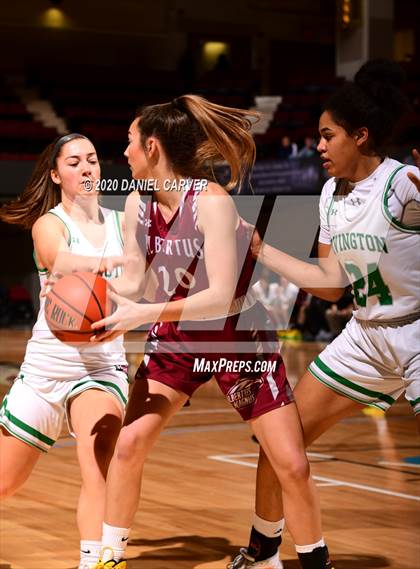Thumbnail 1 in Albertus Magnus vs. Irvington (Slam Dunk Tournament) photogallery.