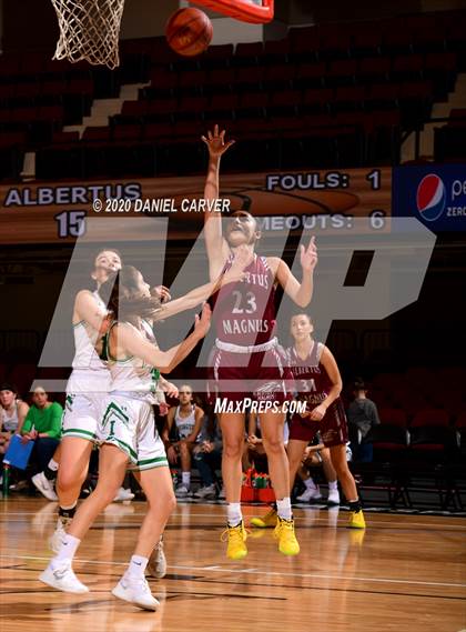 Thumbnail 2 in Albertus Magnus vs. Irvington (Slam Dunk Tournament) photogallery.