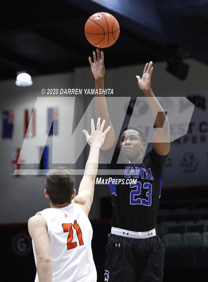 Thumbnail 2 in Capital Christian vs. Poly (MaxPreps MLK Classic) photogallery.