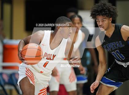 Thumbnail 1 in Capital Christian vs. Poly (MaxPreps MLK Classic) photogallery.