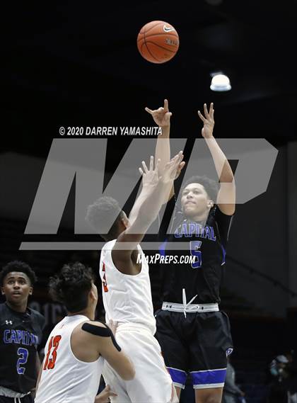 Thumbnail 1 in Capital Christian vs. Poly (MaxPreps MLK Classic) photogallery.