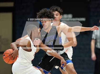 Thumbnail 1 in Capital Christian vs. Poly (MaxPreps MLK Classic) photogallery.
