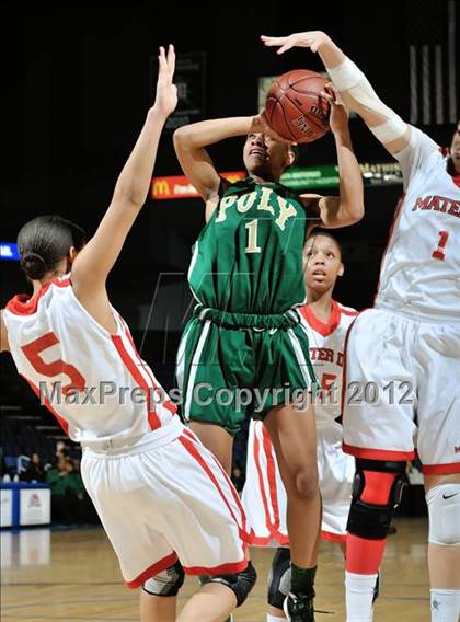 Thumbnail 2 in Mater Dei vs. Long Beach Poly (CIF D1 SoCal Regional Final) photogallery.