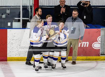 Thumbnail 1 in Yarmouth/Freeport vs. Cheverus/Kennebunk/OldOrchard/Windham (MPA State Final) photogallery.