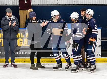 Thumbnail 3 in Yarmouth/Freeport vs. Cheverus/Kennebunk/OldOrchard/Windham (MPA State Final) photogallery.