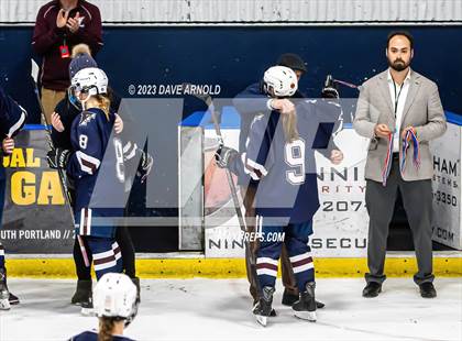Thumbnail 1 in Yarmouth/Freeport vs. Cheverus/Kennebunk/OldOrchard/Windham (MPA State Final) photogallery.