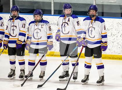 Thumbnail 1 in Yarmouth/Freeport vs. Cheverus/Kennebunk/OldOrchard/Windham (MPA State Final) photogallery.
