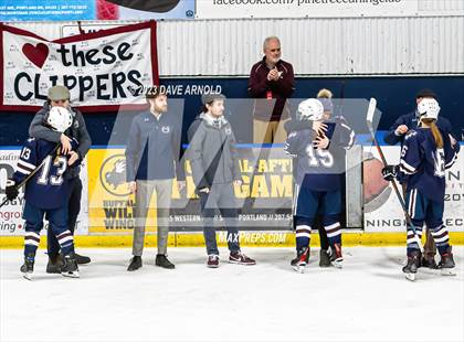 Thumbnail 1 in Yarmouth/Freeport vs. Cheverus/Kennebunk/OldOrchard/Windham (MPA State Final) photogallery.