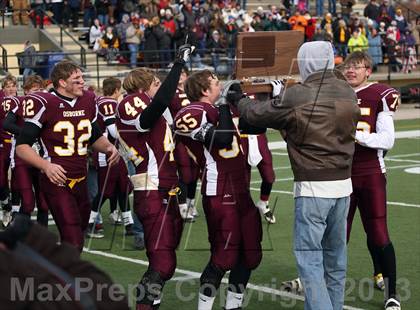 Thumbnail 2 in Hodgeman County vs. Osborne (KSHSAA 8M Division 1 Final) photogallery.
