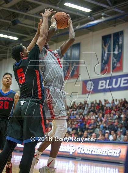 Thumbnail 1 in St. John's vs. DeMatha (WCAC Championship) photogallery.