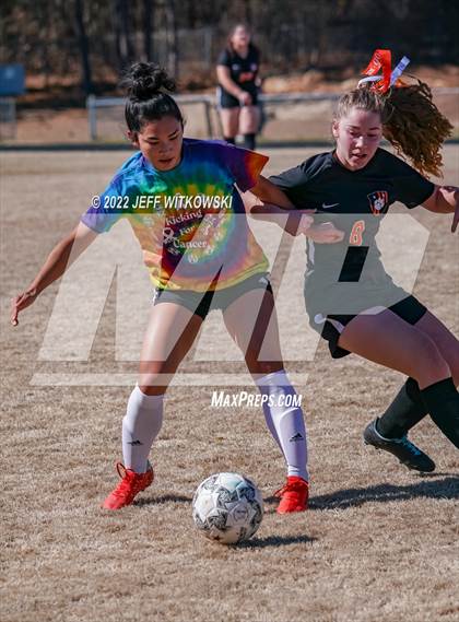 Thumbnail 3 in Hoke County vs South View (Kickin for Cancer Jamboree) photogallery.