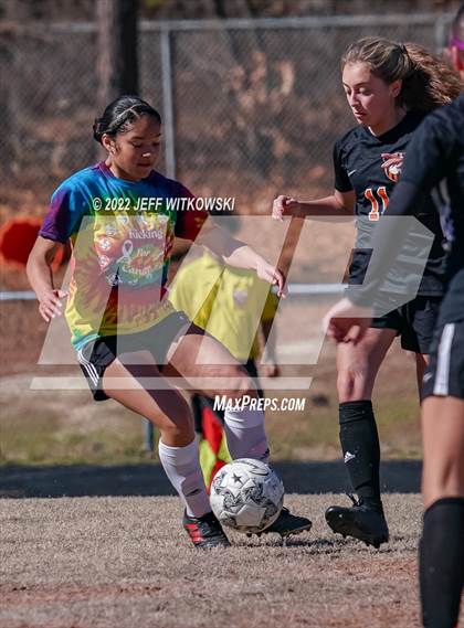 Thumbnail 2 in Hoke County vs South View (Kickin for Cancer Jamboree) photogallery.