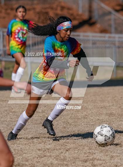 Thumbnail 2 in Hoke County vs South View (Kickin for Cancer Jamboree) photogallery.