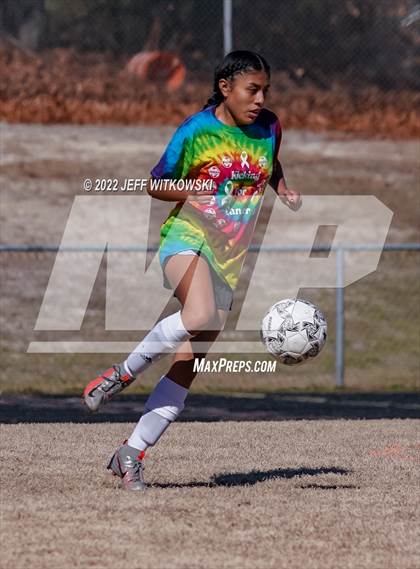 Thumbnail 2 in Hoke County vs South View (Kickin for Cancer Jamboree) photogallery.