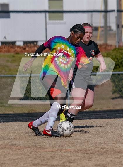 Thumbnail 1 in Hoke County vs South View (Kickin for Cancer Jamboree) photogallery.