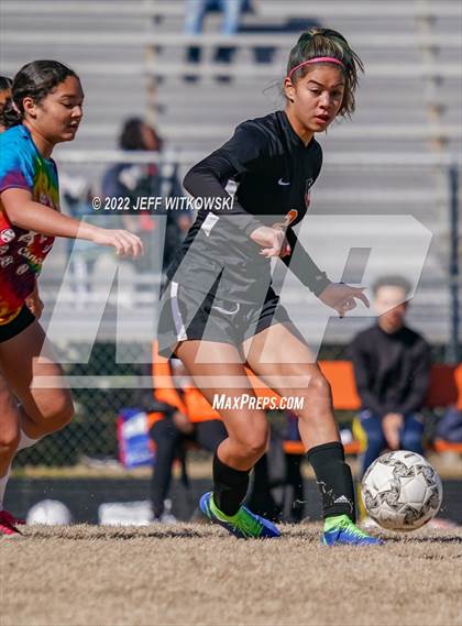 Thumbnail 1 in Hoke County vs South View (Kickin for Cancer Jamboree) photogallery.