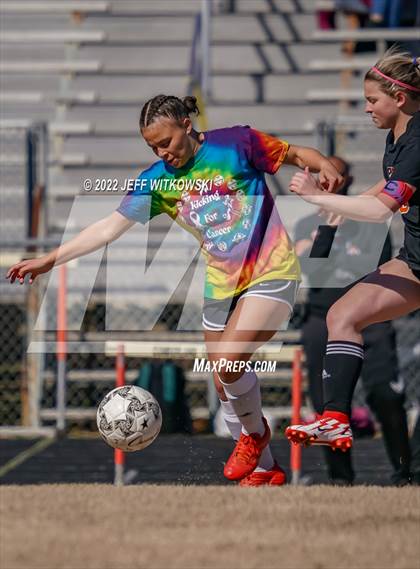 Thumbnail 3 in Hoke County vs South View (Kickin for Cancer Jamboree) photogallery.