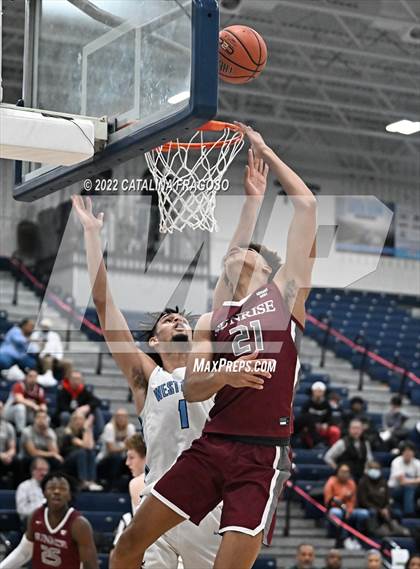 Thumbnail 1 in Bishop Walsh vs. Sunrise Christian Academy (Metro Classic) photogallery.