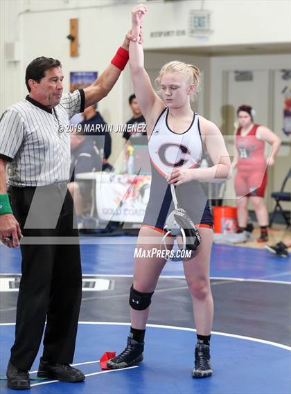 Thumbnail 3 in CIF Girls Wrestling Tournament photogallery.