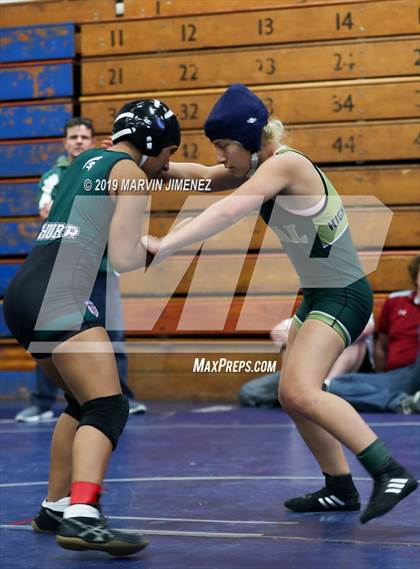 Thumbnail 2 in CIF Girls Wrestling Tournament photogallery.
