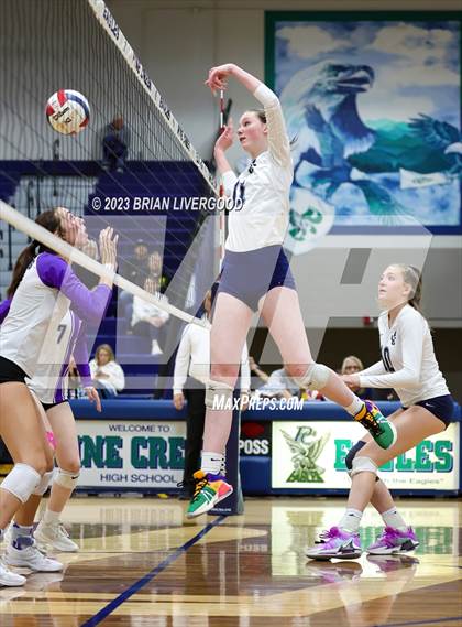 Thumbnail 2 in Pine Creek vs Douglas County (CHSAA 5A Region 6 Playoff)  photogallery.