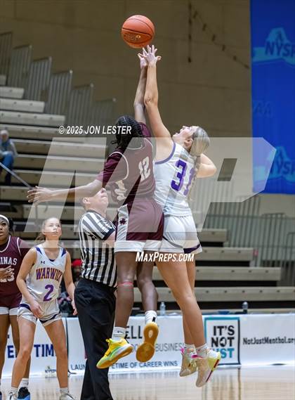 Thumbnail 3 in Aquinas Institute vs. Warwick (NYSPHSAA Class AA State Semi-Final) photogallery.