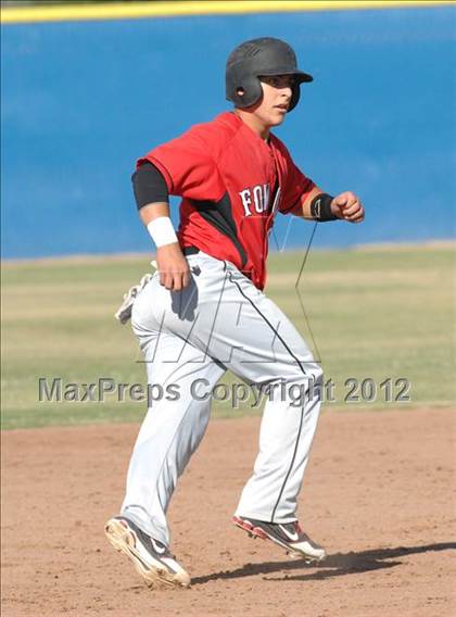 Thumbnail 3 in Fowler @ Bakersfield Christian (CIF CS Playoff) photogallery.