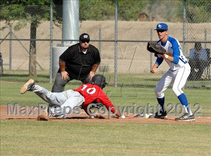 Thumbnail 3 in Fowler @ Bakersfield Christian (CIF CS Playoff) photogallery.