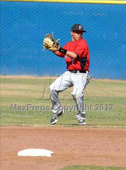 Thumbnail 3 in Fowler @ Bakersfield Christian (CIF CS Playoff) photogallery.