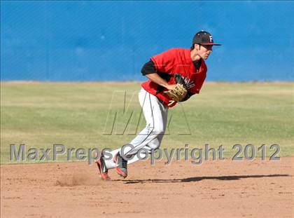 Thumbnail 2 in Fowler @ Bakersfield Christian (CIF CS Playoff) photogallery.