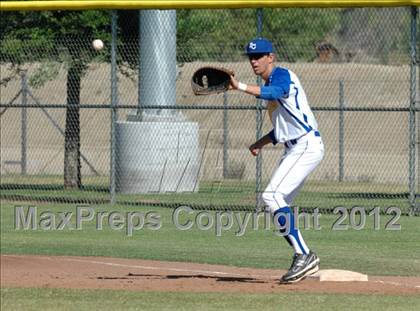 Thumbnail 3 in Fowler @ Bakersfield Christian (CIF CS Playoff) photogallery.