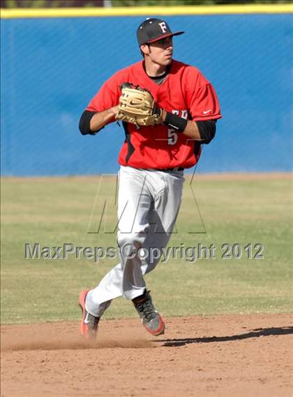 Thumbnail 2 in Fowler @ Bakersfield Christian (CIF CS Playoff) photogallery.