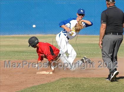 Thumbnail 2 in Fowler @ Bakersfield Christian (CIF CS Playoff) photogallery.
