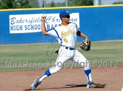 Thumbnail 2 in Fowler @ Bakersfield Christian (CIF CS Playoff) photogallery.