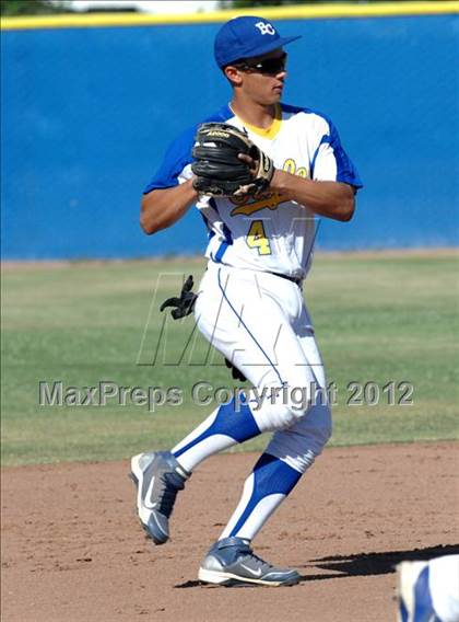 Thumbnail 3 in Fowler @ Bakersfield Christian (CIF CS Playoff) photogallery.