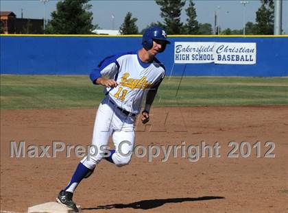 Thumbnail 2 in Fowler @ Bakersfield Christian (CIF CS Playoff) photogallery.
