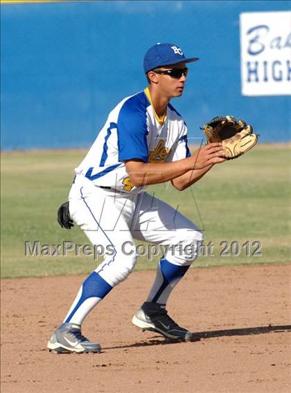 Thumbnail 3 in Fowler @ Bakersfield Christian (CIF CS Playoff) photogallery.