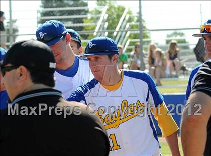 Thumbnail 2 in Fowler @ Bakersfield Christian (CIF CS Playoff) photogallery.