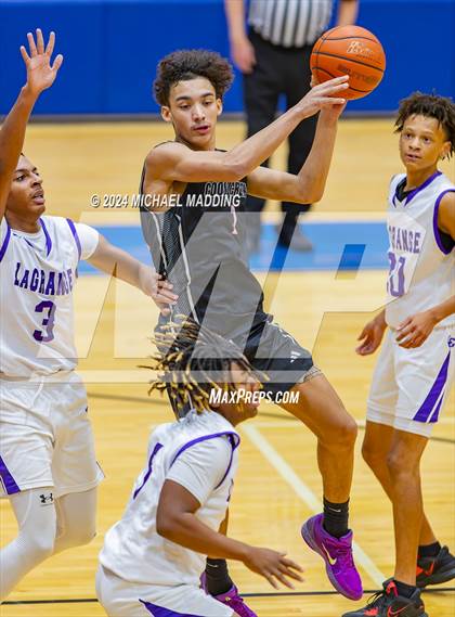 Thumbnail 3 in LaGrange vs Goose Creek Memorial (Beaumont ISD YMBL Tournament) photogallery.