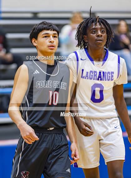 Thumbnail 1 in LaGrange vs Goose Creek Memorial (Beaumont ISD YMBL Tournament) photogallery.
