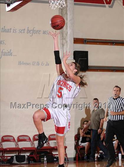 Thumbnail 1 in Golden Sierra vs. Victory Christian (Lady Viking Classic) photogallery.