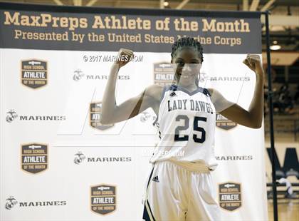 Thumbnail 1 in Marines H.S. Female Athlete of the Month - Shemiah Amos photogallery.