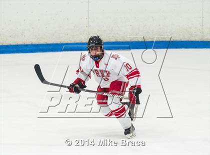 Thumbnail 3 in Fairfield Prep vs. La Salle Academy (Mount St Charles Holiday Face-Off) photogallery.