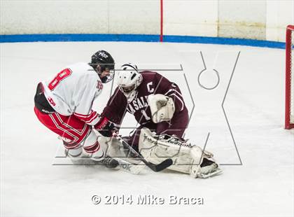 Thumbnail 1 in Fairfield Prep vs. La Salle Academy (Mount St Charles Holiday Face-Off) photogallery.