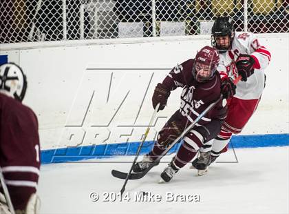 Thumbnail 3 in Fairfield Prep vs. La Salle Academy (Mount St Charles Holiday Face-Off) photogallery.