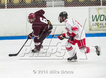 Thumbnail 3 in Fairfield Prep vs. La Salle Academy (Mount St Charles Holiday Face-Off) photogallery.