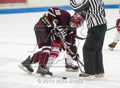Thumbnail 2 in Fairfield Prep vs. La Salle Academy (Mount St Charles Holiday Face-Off) photogallery.