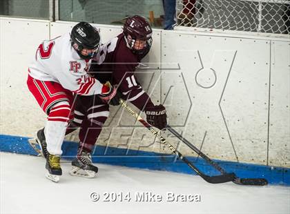 Thumbnail 2 in Fairfield Prep vs. La Salle Academy (Mount St Charles Holiday Face-Off) photogallery.
