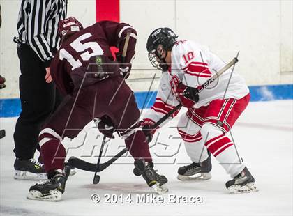 Thumbnail 2 in Fairfield Prep vs. La Salle Academy (Mount St Charles Holiday Face-Off) photogallery.