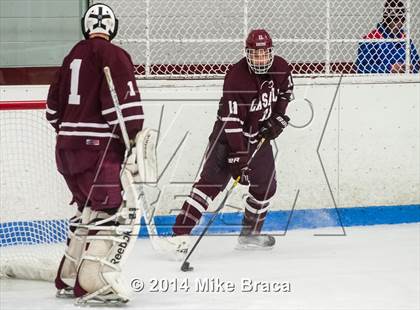 Thumbnail 1 in Fairfield Prep vs. La Salle Academy (Mount St Charles Holiday Face-Off) photogallery.